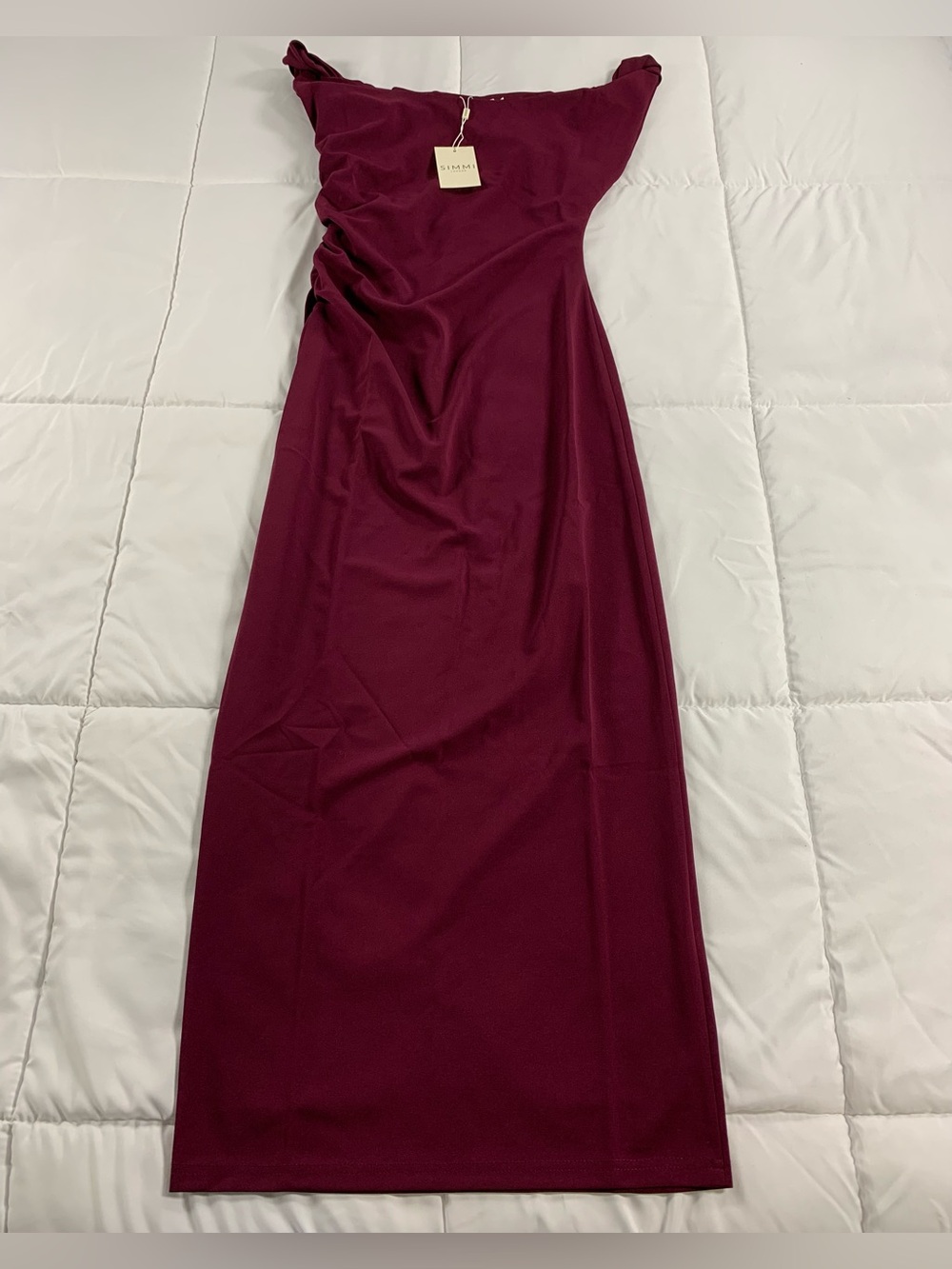 New SIMMI London slinky twist strap cami bodycon maxi dress size 8